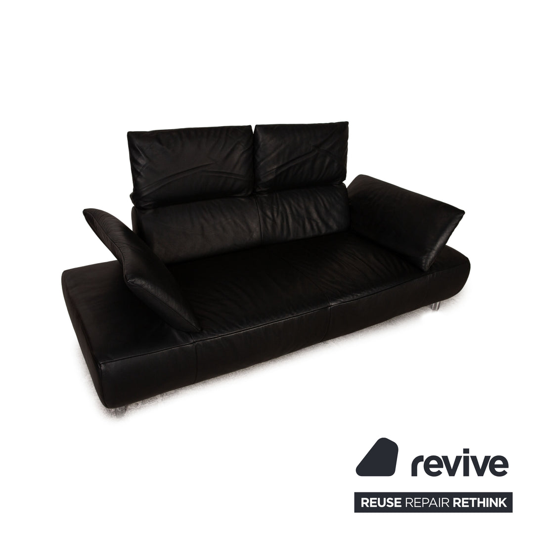 Koinor Volare Canapé trois places en cuir noir
