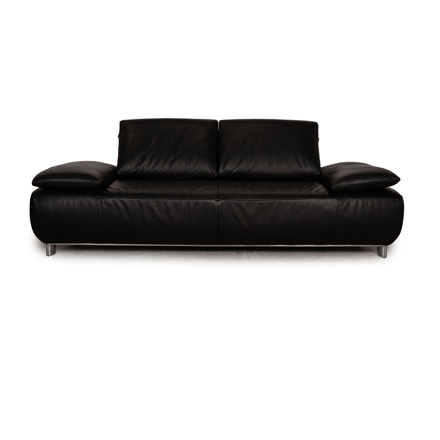 Koinor Volare Canapé trois places en cuir noir