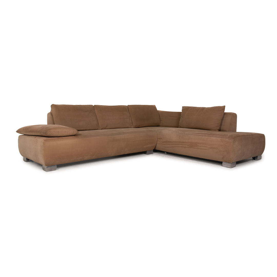 Canapé d'angle Koinor Volare en tissu marron