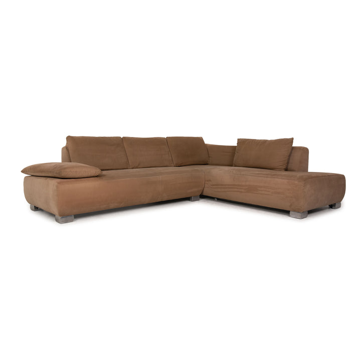 Canapé d'angle Koinor Volare en tissu marron