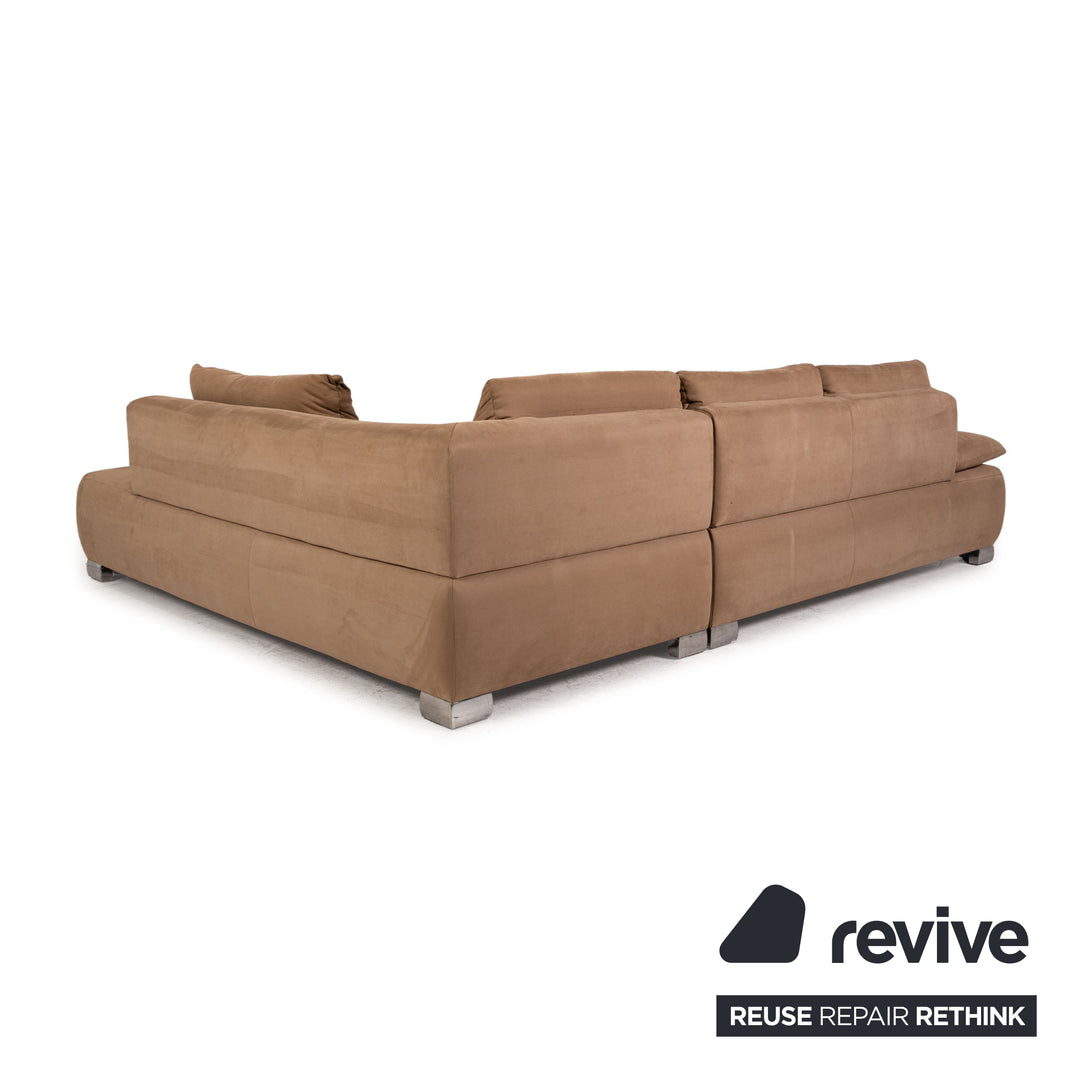 Canapé d'angle Koinor Volare en tissu marron
