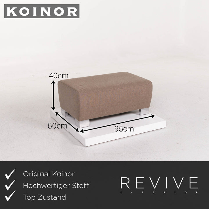Koinor Volare Stoff Hocker Beige #12205