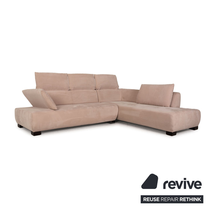 Koinor Volare Stoff Sofa Rosé Ecksofa Couch