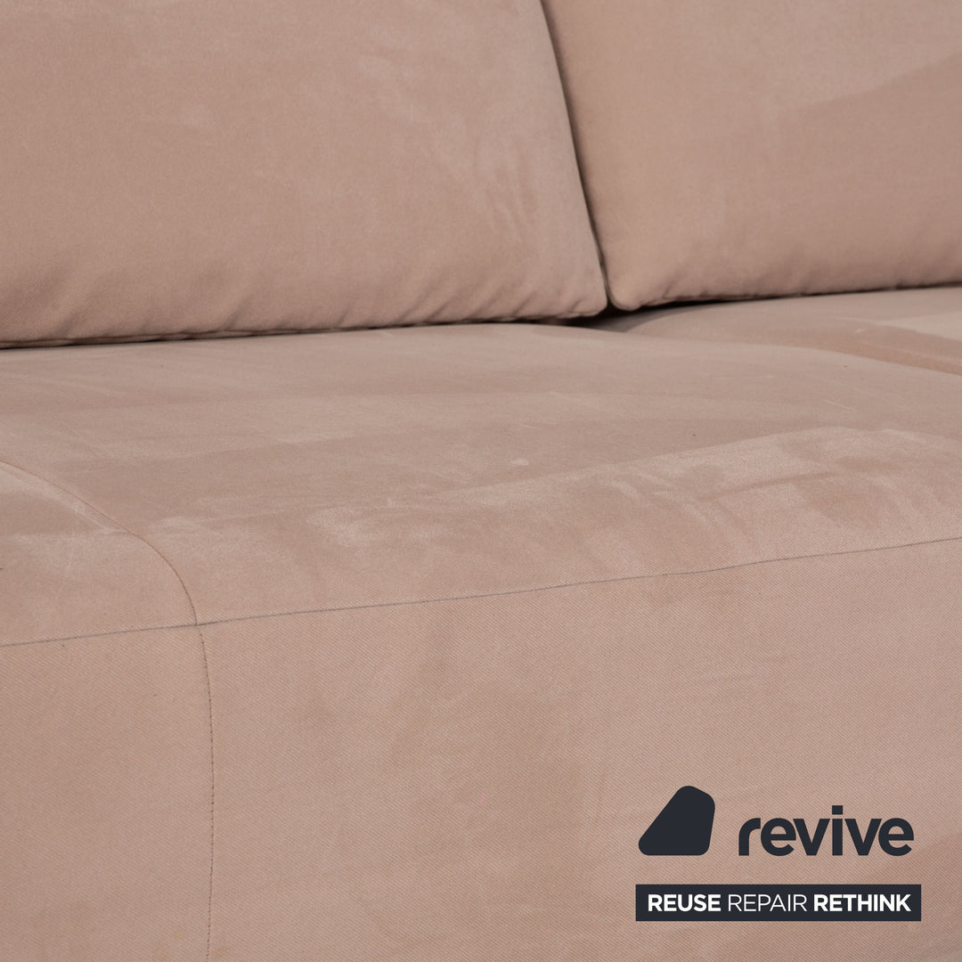 Koinor Volare Stoff Sofa Rosé Ecksofa Couch