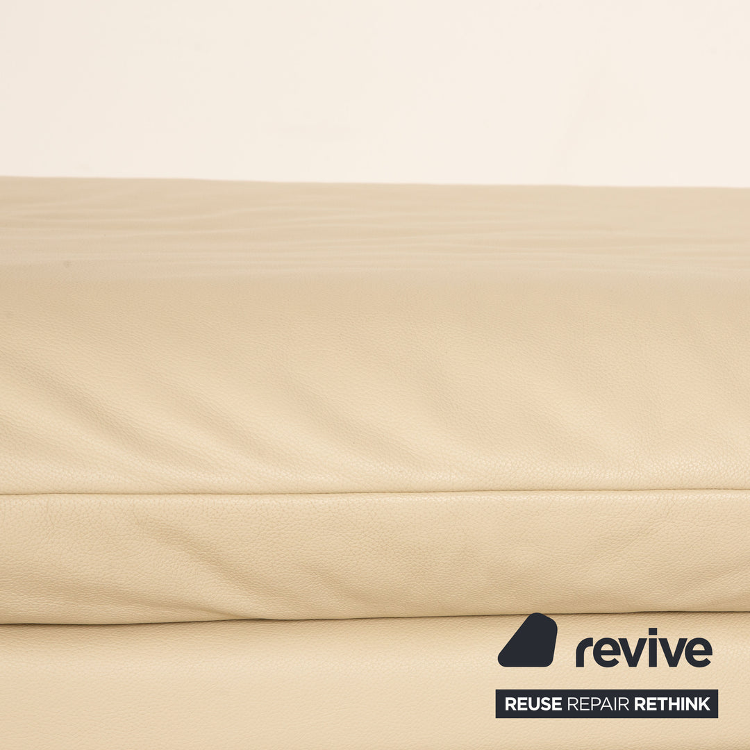 Laauser Leder Hocker Creme