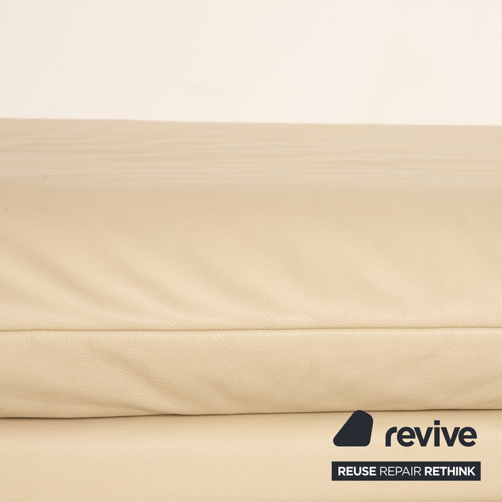 Laauser Leder Hocker Creme