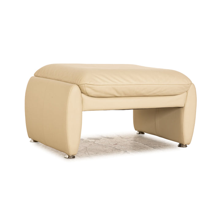 Laauser Leder Hocker Creme