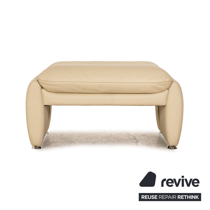Laauser Leder Hocker Creme
