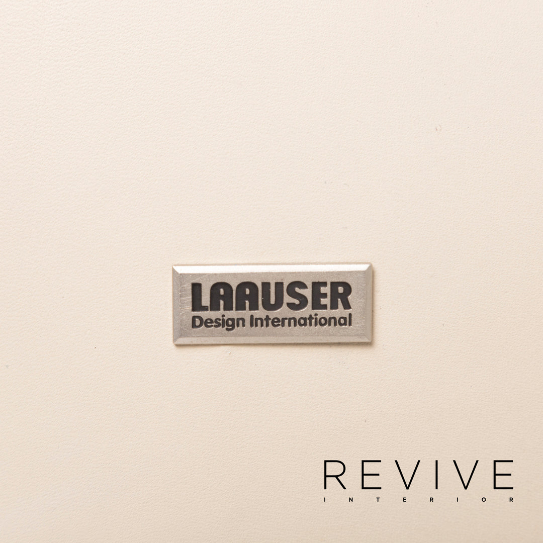 Laauser Leder Sofa Grau Dreisitzer #12767
