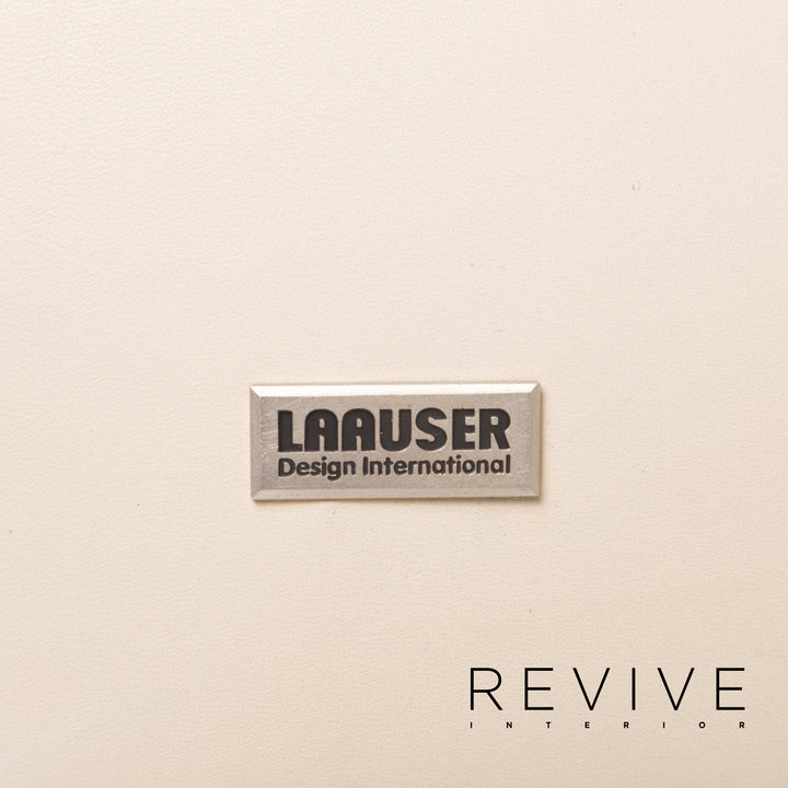 Laauser Leder Sofa Grau Dreisitzer #12767