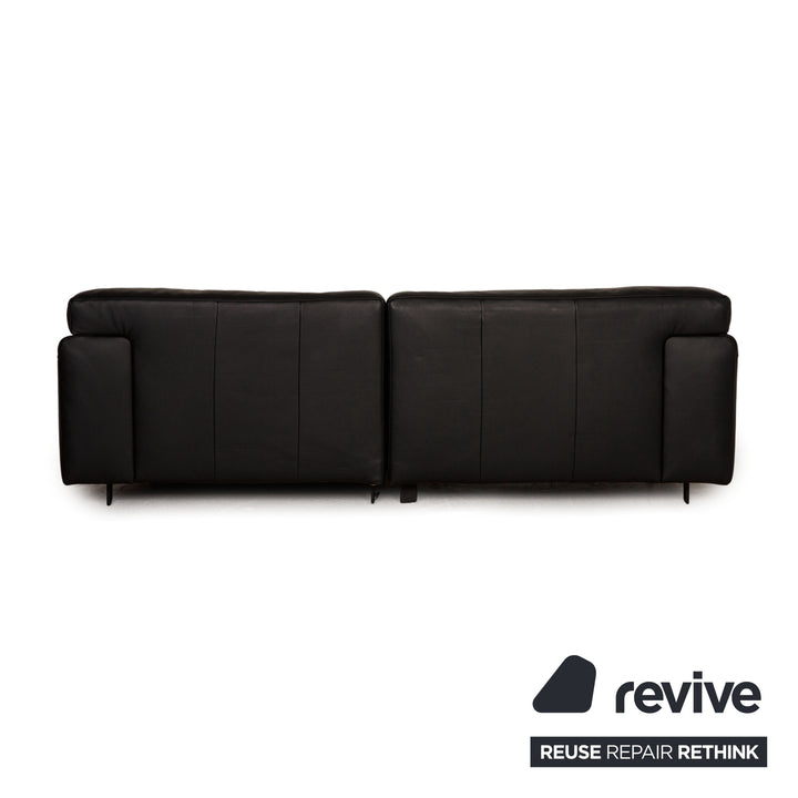Leder Sofa Schwarz Ecksofa Couch