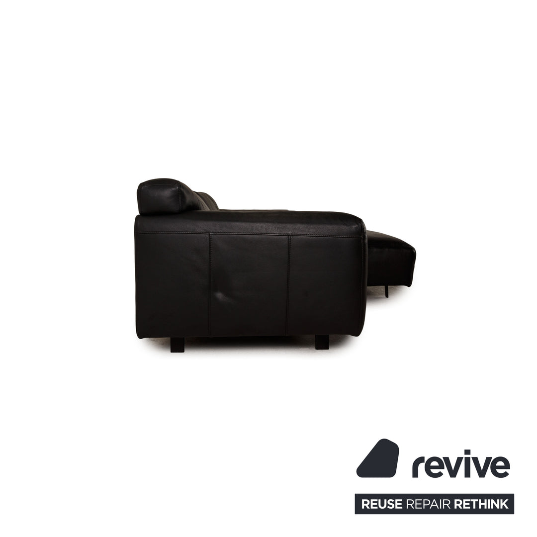 Leder Sofa Schwarz Ecksofa Couch