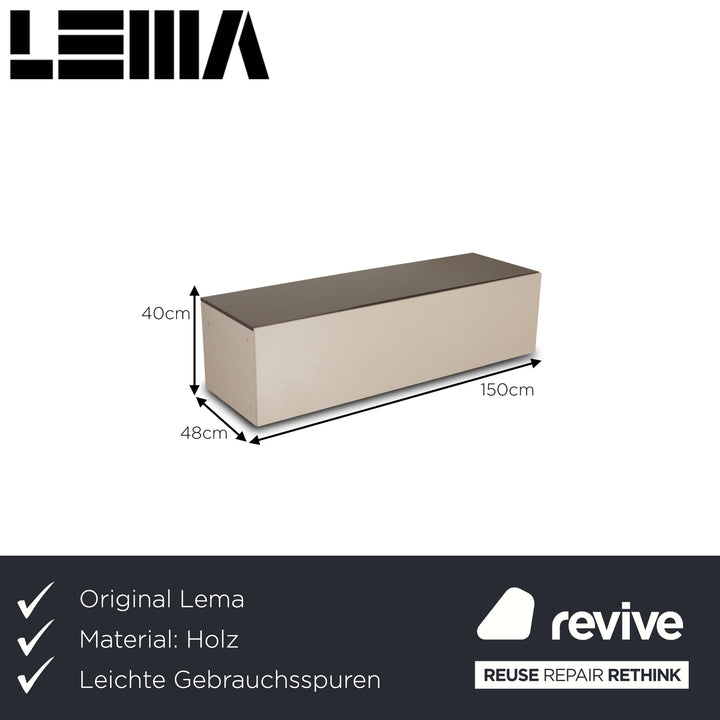 Lema T030 Holz Sideboard Creme Multimedia Board