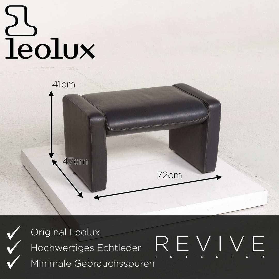 Tabouret ottoman en cuir Leolux #12923