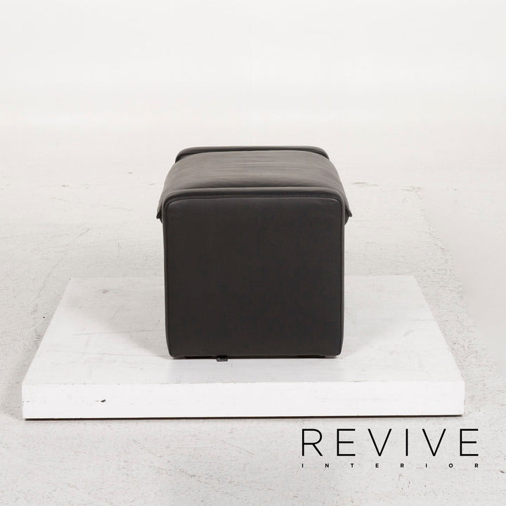 Tabouret ottoman en cuir Leolux #12923