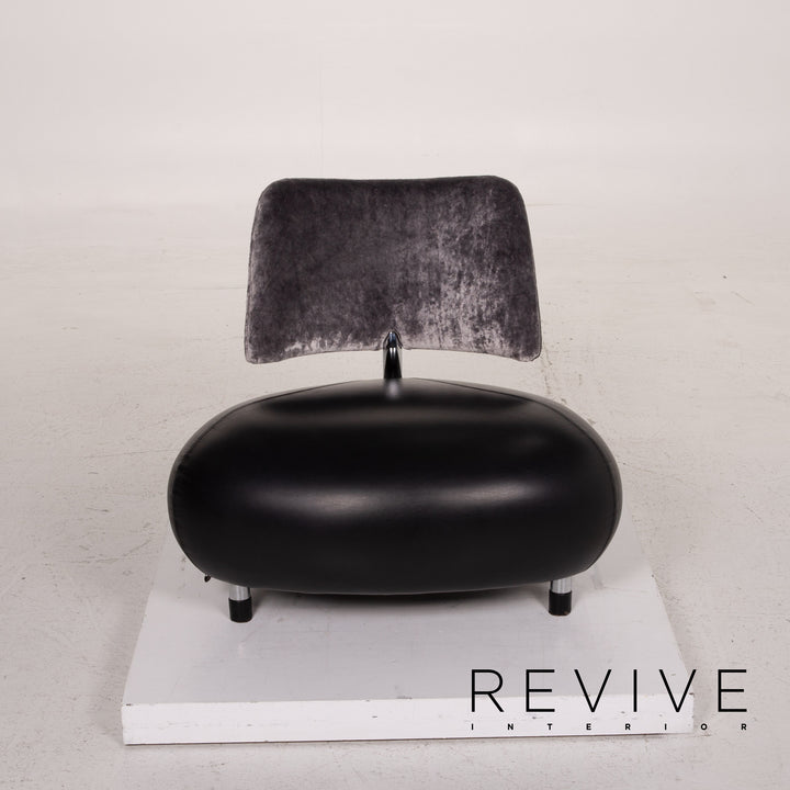 Leolux Pallone Leder Sessel Schwarz #15205