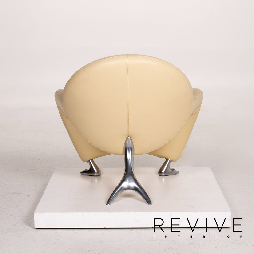 Leolux Papageno Leder Sessel Beige #14525
