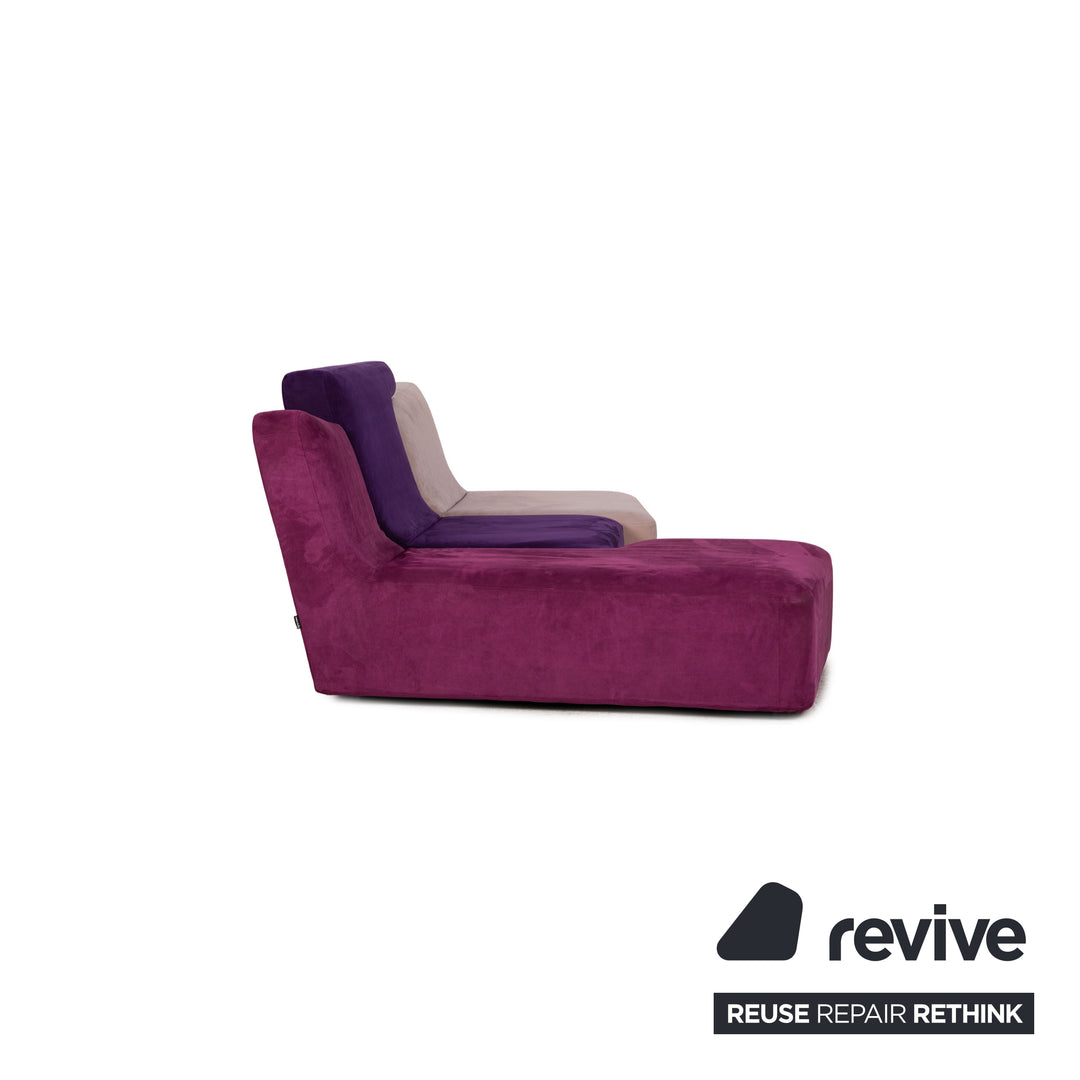 ligne roset Confluences fabric corner sofa purple sofa couch modern