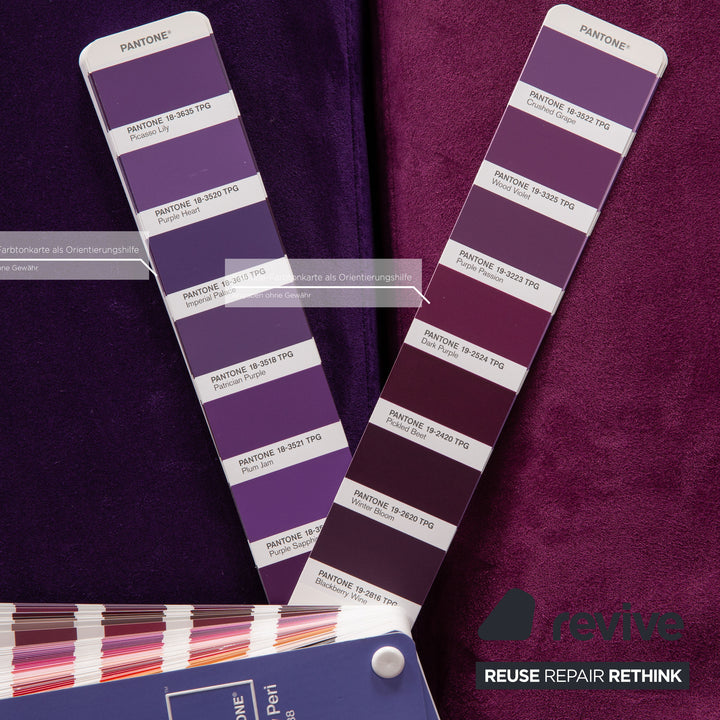 ligne roset Confluences fabric corner sofa purple sofa couch modern