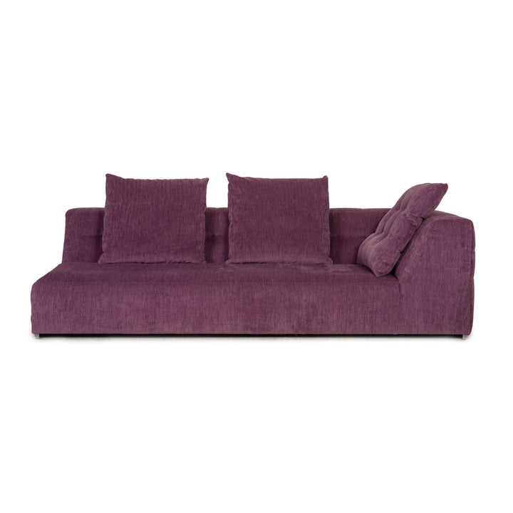 ligne roset EXCLUSIF Canapé 2 Places 3 Places en Tissu Violet Violet Canapé Méridienne