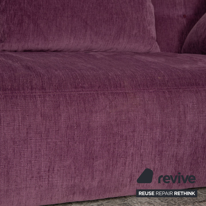 ligne roset EXCLUSIF Canapé 2 Places 3 Places en Tissu Violet Violet Canapé Méridienne