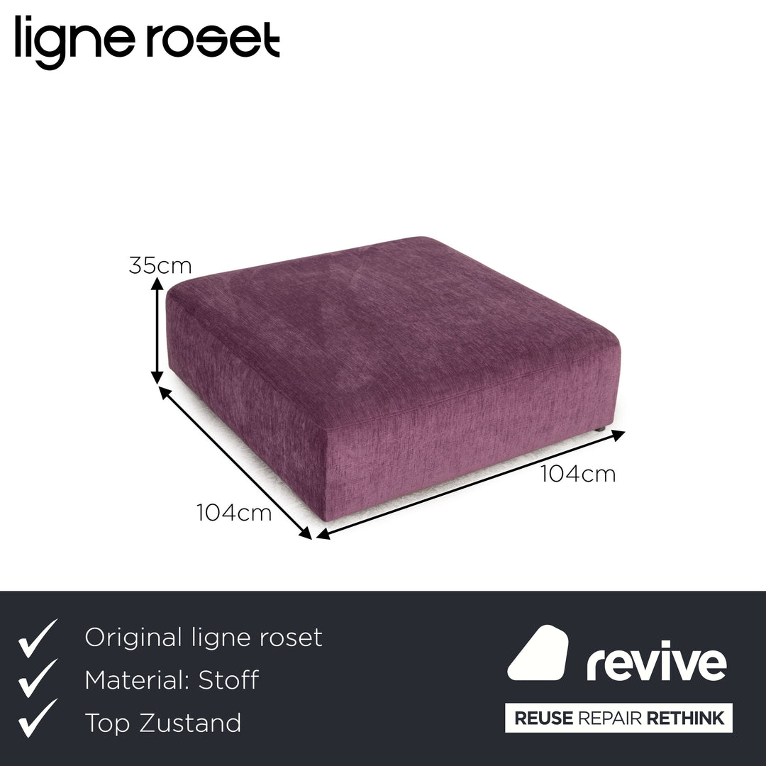 ligne roset EXCLUSIF 2 fabric stool Lila Violet