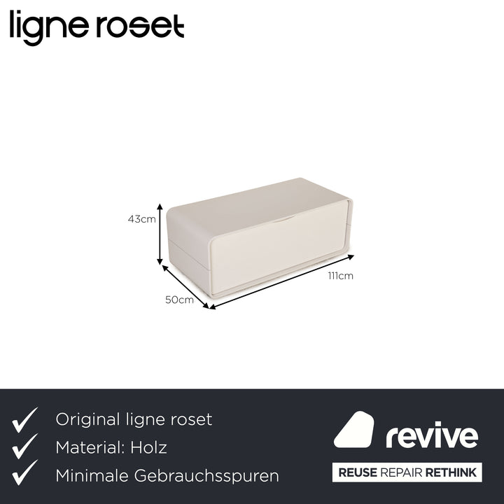 ligne roset Holz Sideboard Weiß