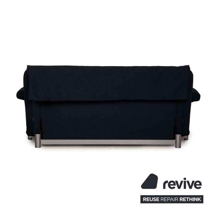 Ligne roset Canapé en tissu Multy bleu canapé 3 places fonction couchage nouvelle housse