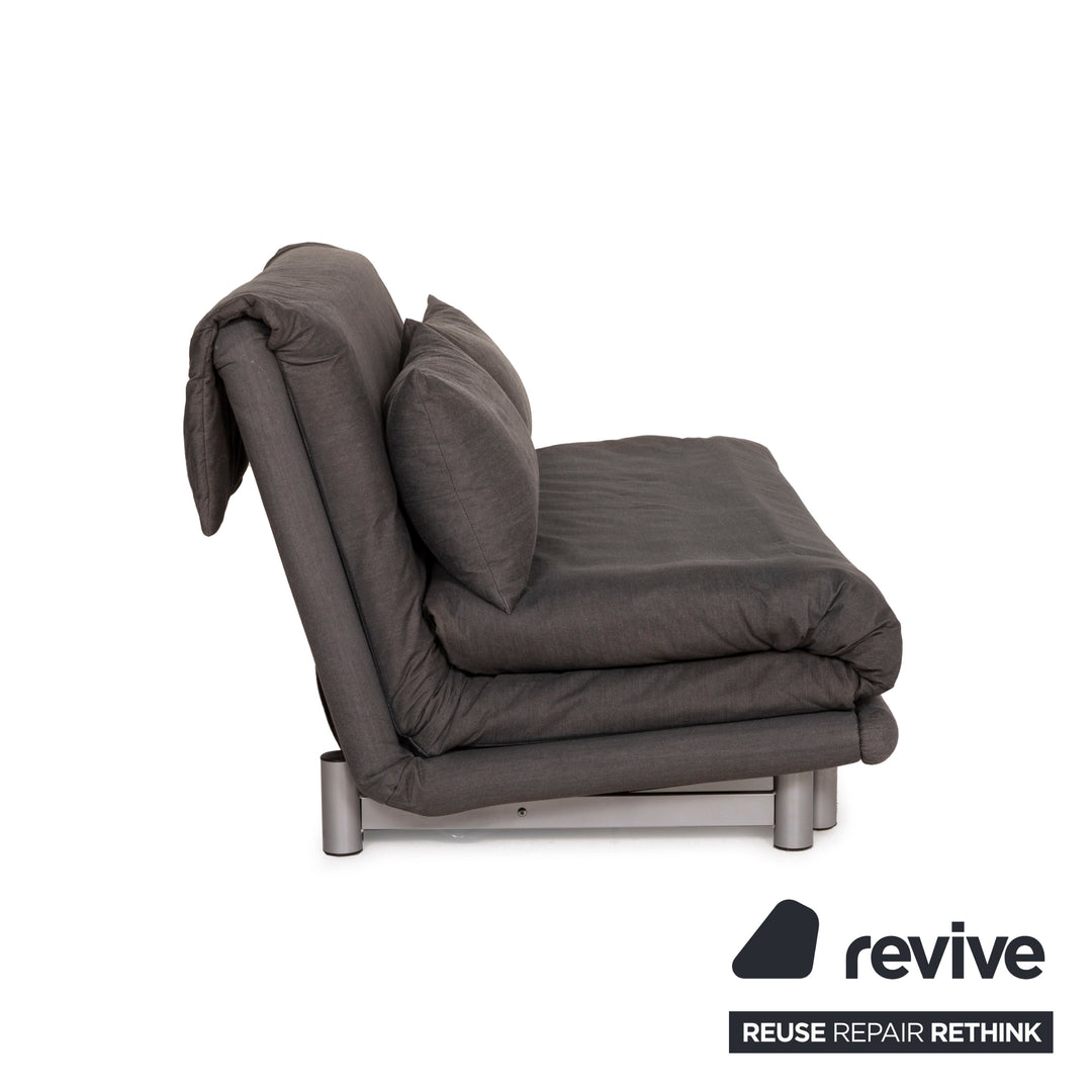 Ligne Roset Multy Fabric Sofa Gray Three Seater Sleep Function