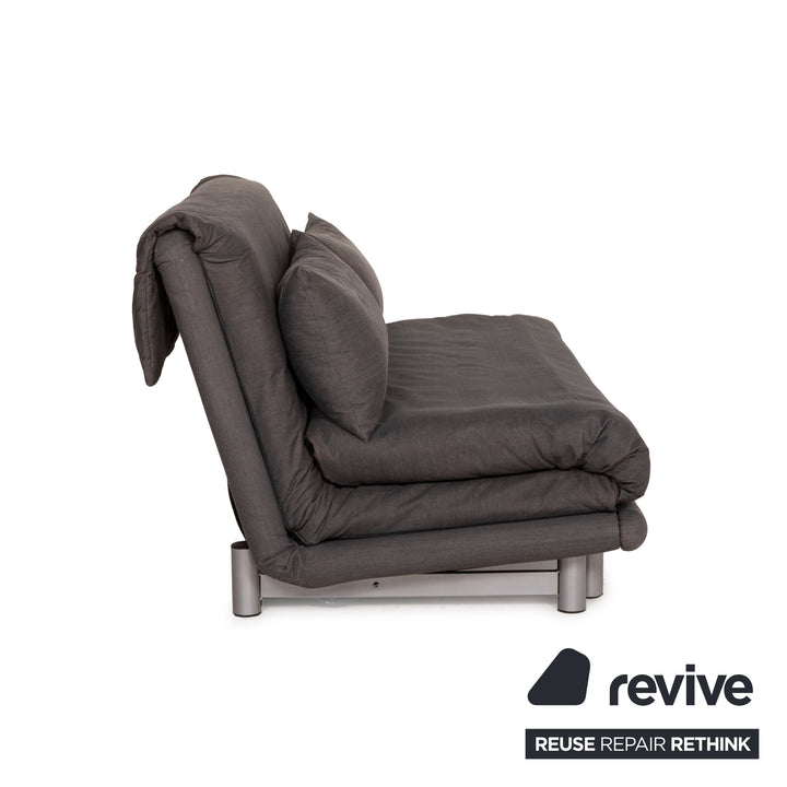 Ligne Roset Multy Fabric Sofa Gray Three Seater Sleep Function