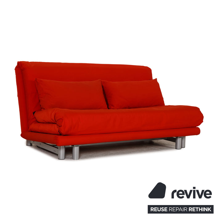 ligne roset Canapé en tissu Multy rouge fonction canapé trois places fonction couchage