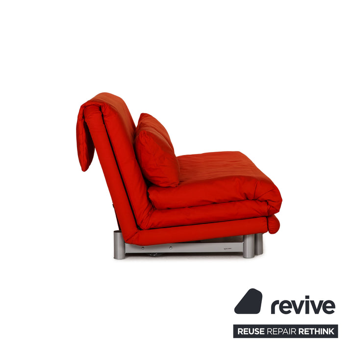 ligne roset Canapé en tissu Multy rouge fonction canapé trois places fonction couchage