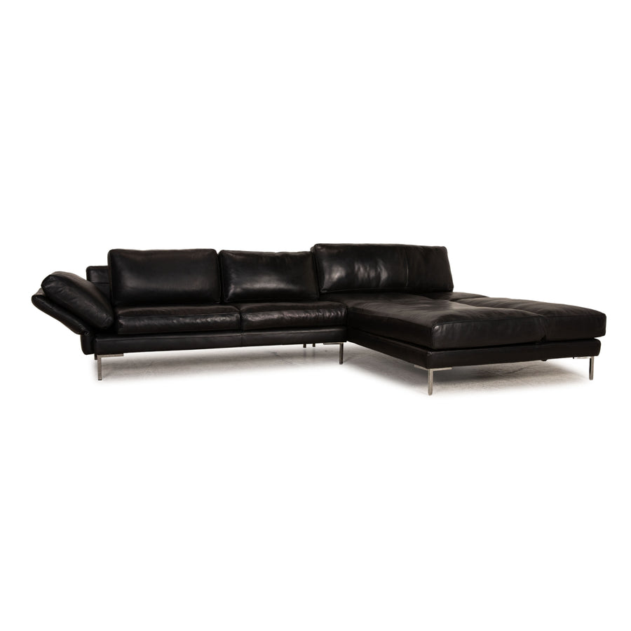 Machalke Sergio Leder Sofa Schwarz Ecksofa Couch Funktion