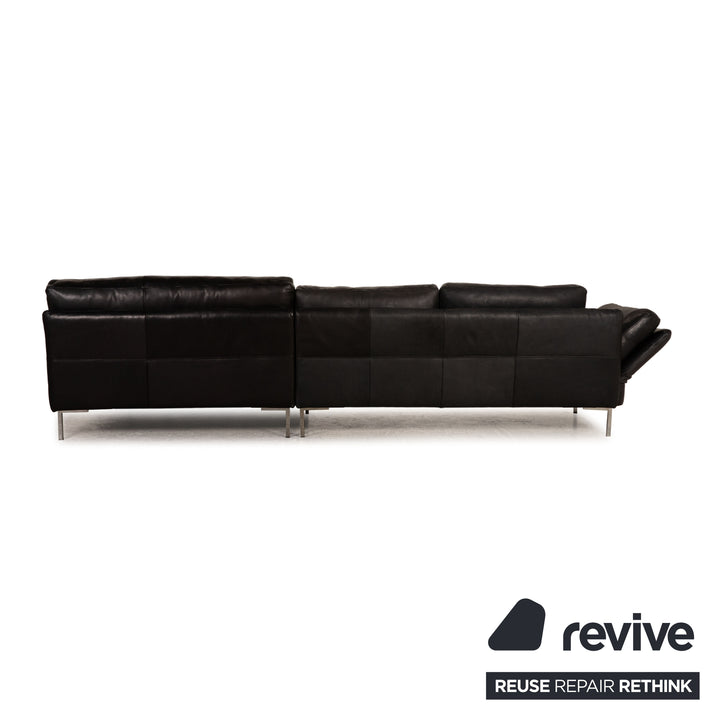 Machalke Sergio Leder Sofa Schwarz Ecksofa Couch Funktion