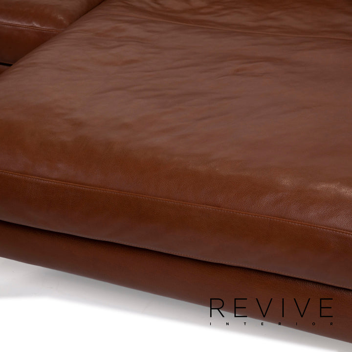 Machalke System Plus Leather Corner Sofa Brown Sofa Couch
