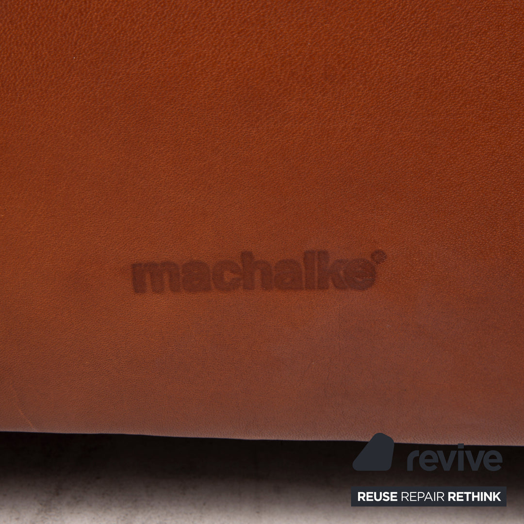Machalke Valentino Leather Sofa Brown Three Seater