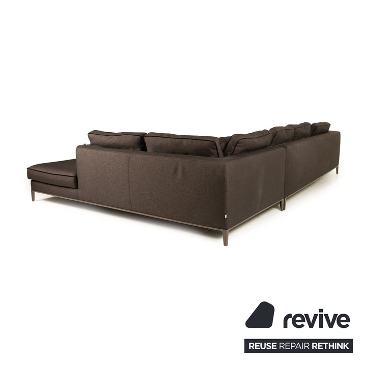 Maxalto Lucrezia Stoff Sofa Grau Ecksofa Couch