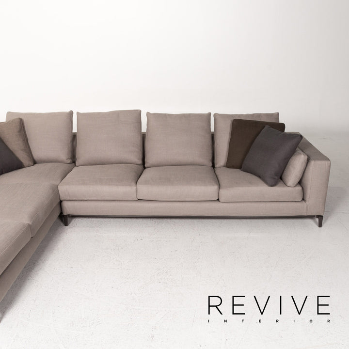 Minotti Andersen Stoff Ecksofa Grau Skandi Sofa Couch #13165