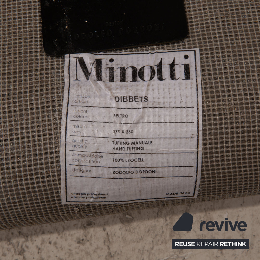 Tapis Minotto Dibbets Gris