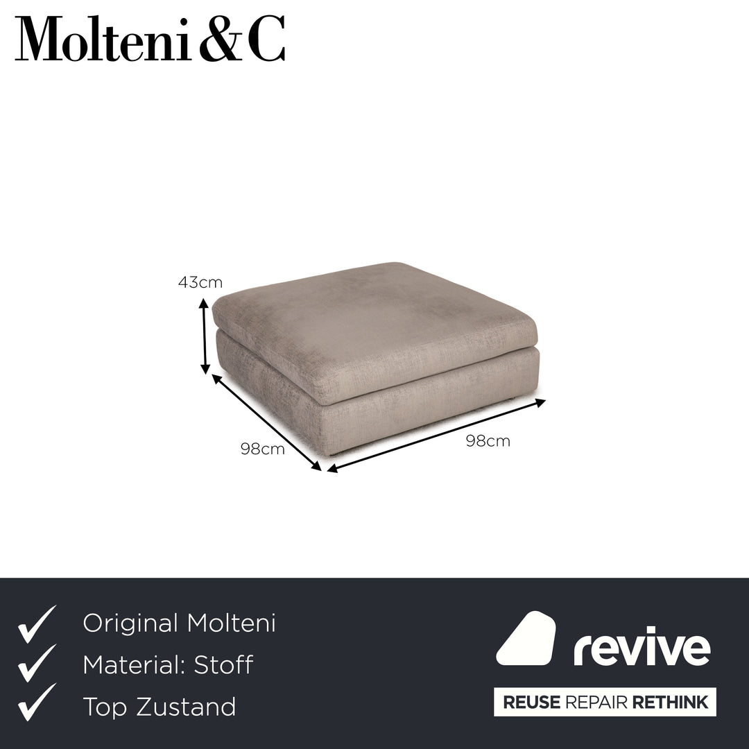 Molteni Stoff Hocker Grau