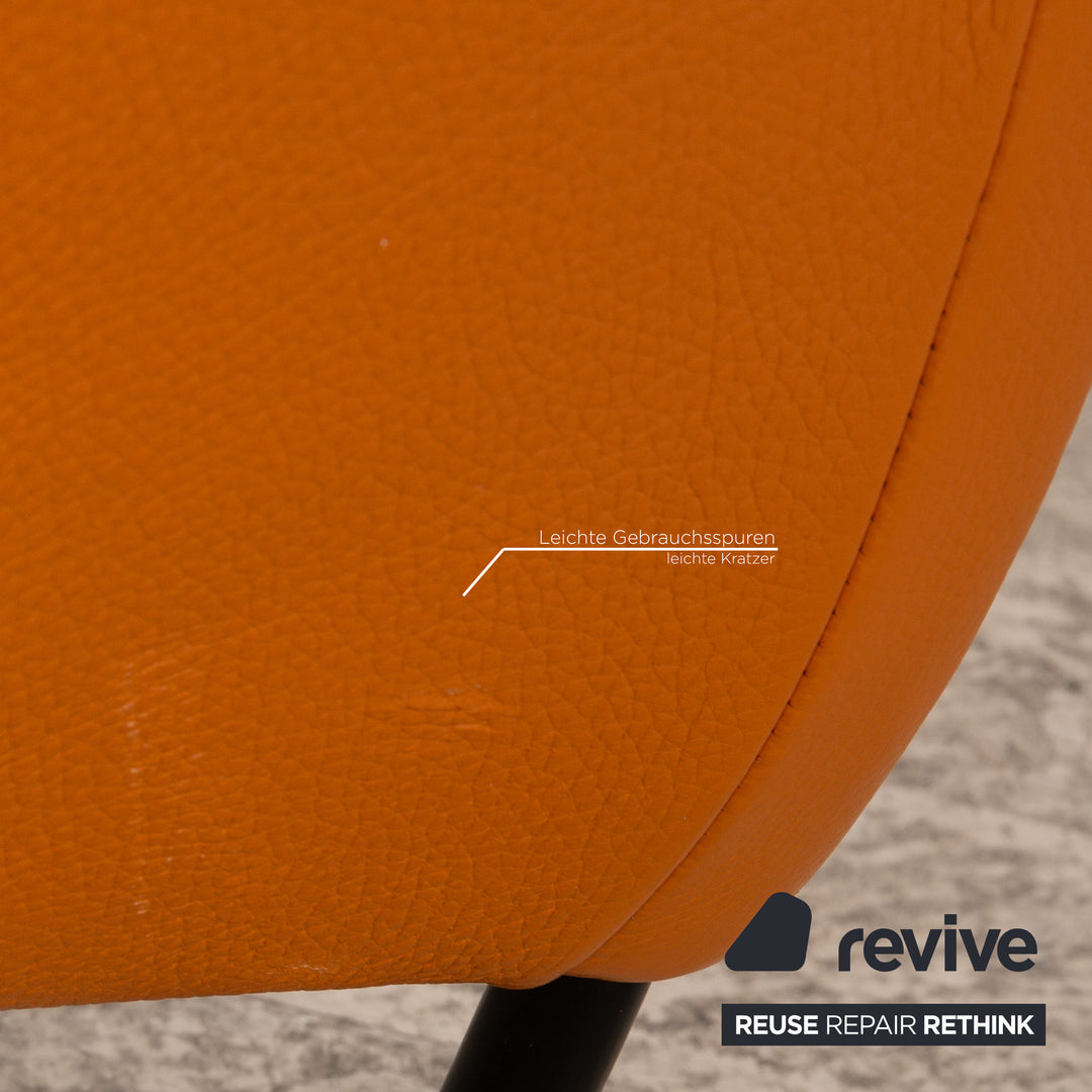 Montis Windy Leather Armchair Orange