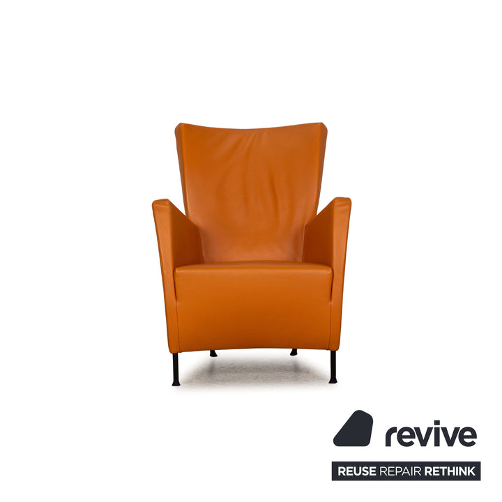 Montis Windy Leather Armchair Orange