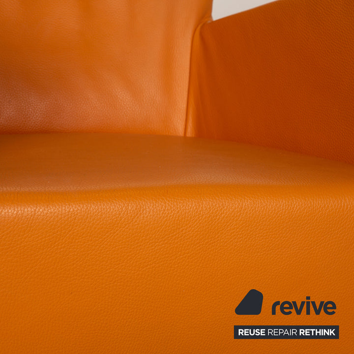 Montis Windy Leather Armchair Orange