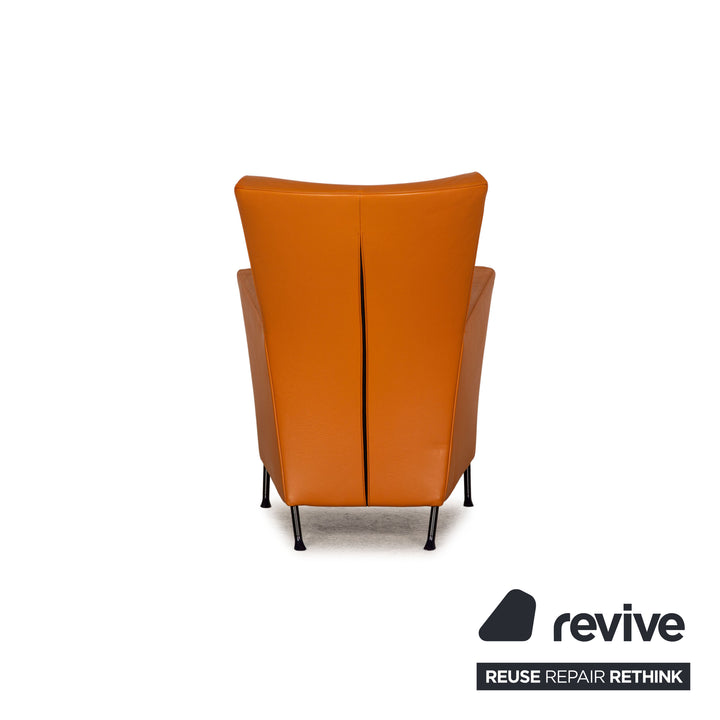 Montis Windy Leather Armchair Orange