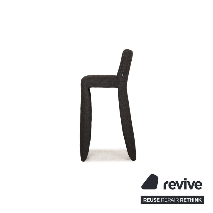 Moooi Monster Barstool Stoff Stuhl Garnitur Anthrazit 2xBarstuhl