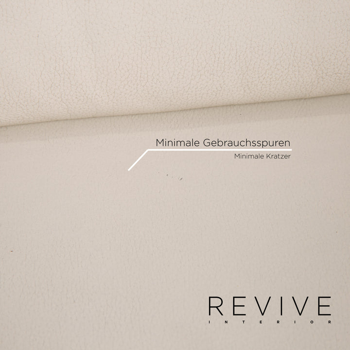 Musterring leather corner sofa cream sofa couch #13694