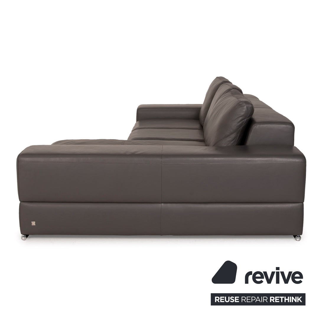 Musterring Leder Sofa Braun Ecksofa