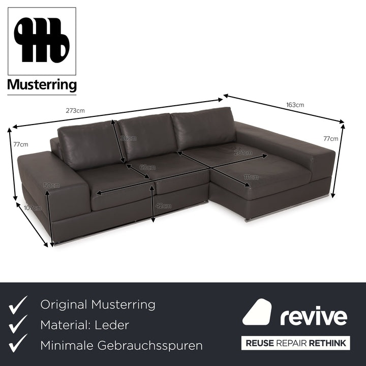 Musterring Leder Sofa Braun Ecksofa