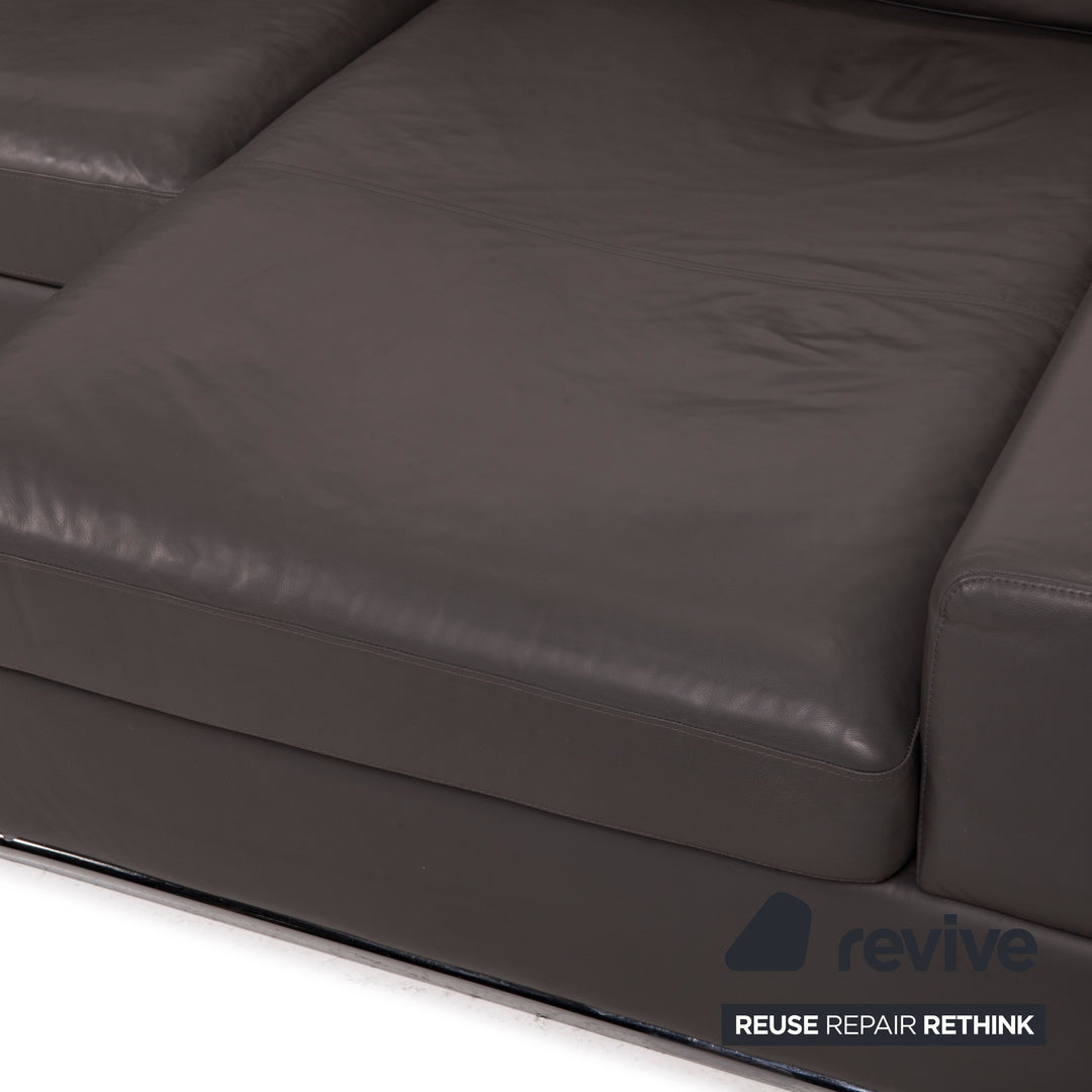 Musterring Leder Sofa Braun Ecksofa