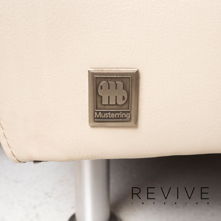 Musterring Leder Sofa Creme Ecksofa #13023